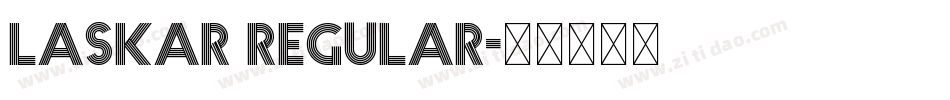 Laskar Regular字体转换